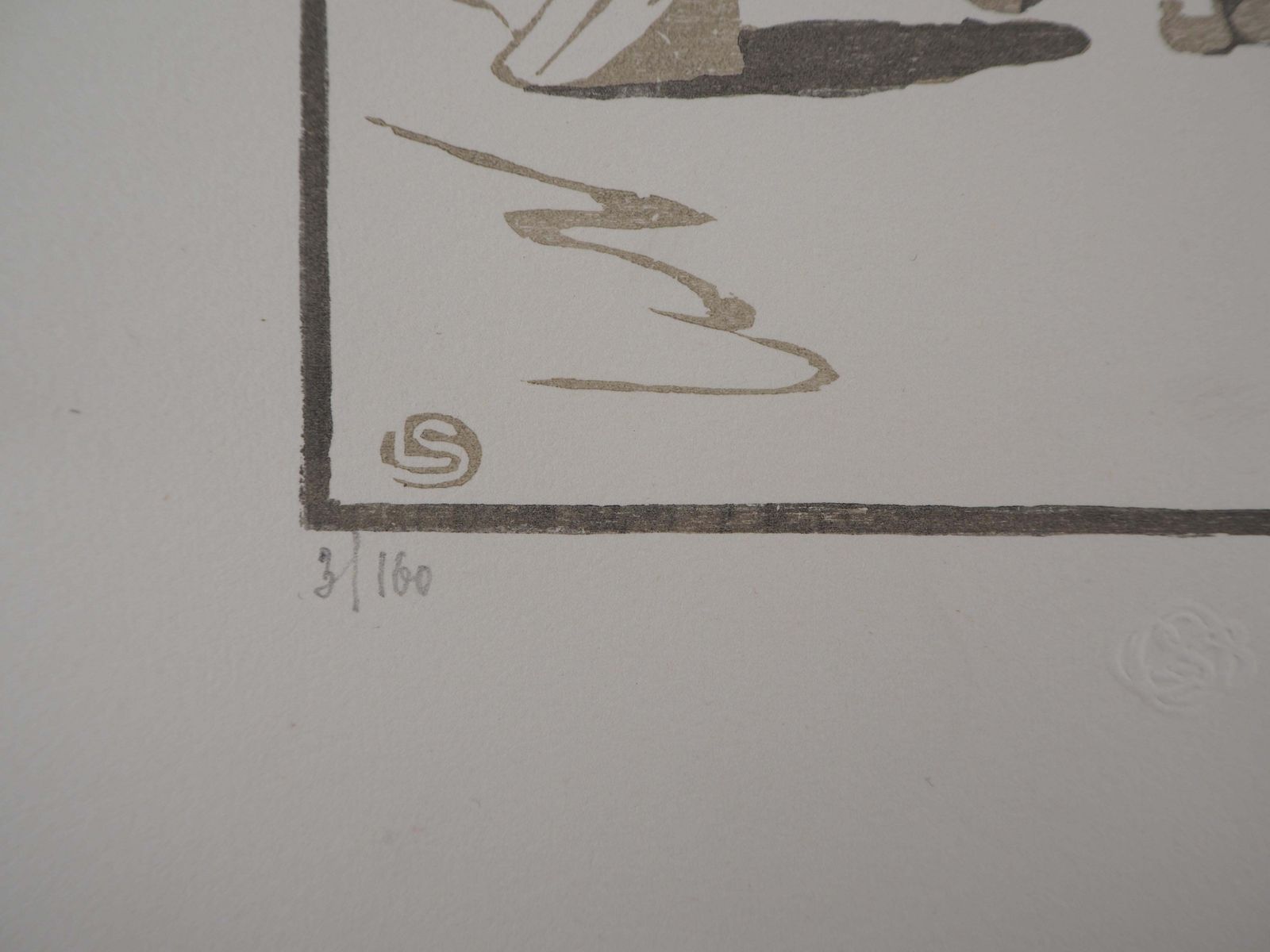 Léon Schulzhorseman  ; The Cowboy   Original Wooodcut, Handsigned And Numbered / 1601925 photo 221.0