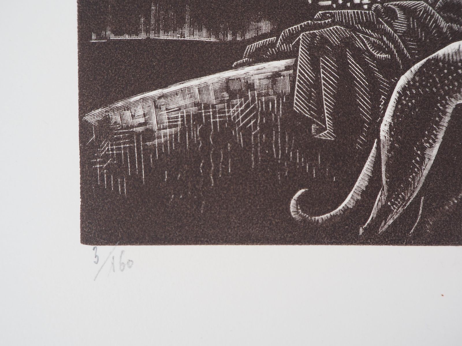 Henri Clement Serveaurest, Two Nudes With Greyhounds   Original Wooodcut, Handsigned & Numbered1929 photo vinterior