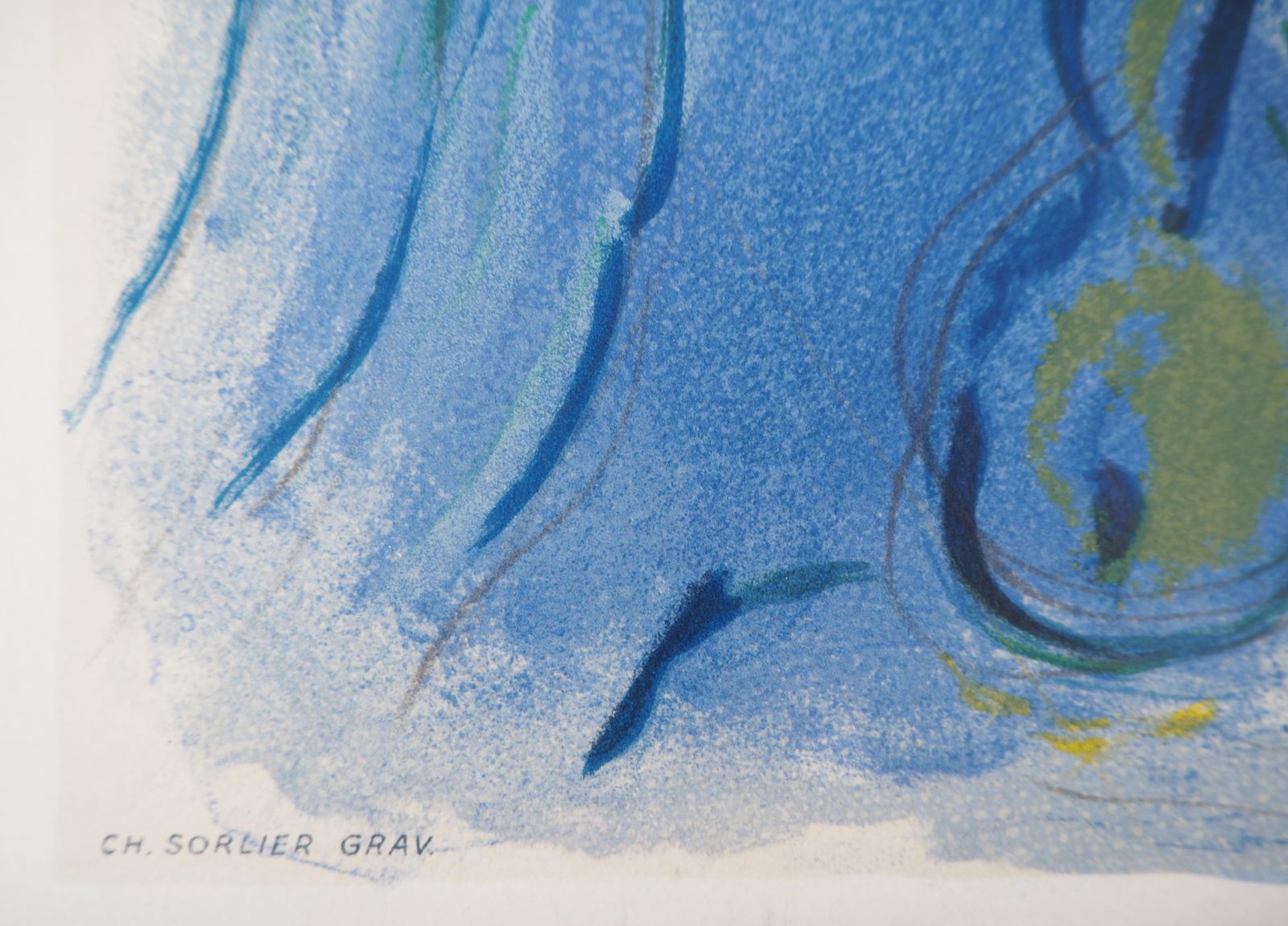 Marc Chagallmusic Angel   Stone Lithograph   Catalog Raisonne : Mourlot #Cs251967 photo vintage
