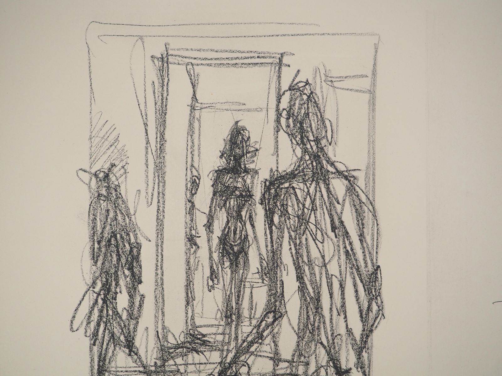 Alberto Giacomettiannette Standing In The Studio   Original Lithograph On Arches Vellum photo Art