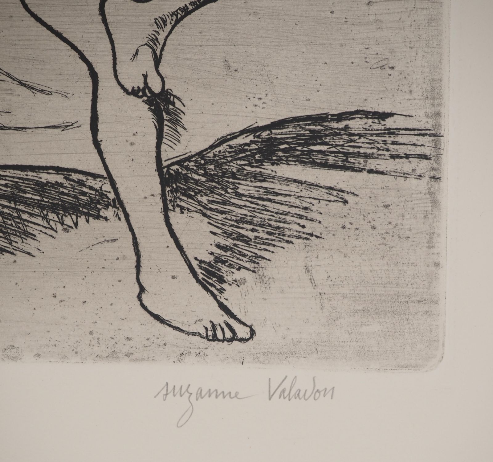 Suzanne Valadonwoman Naked On The Sofa    Original Etching Signed (Petrides #E4)1932 photo furniture