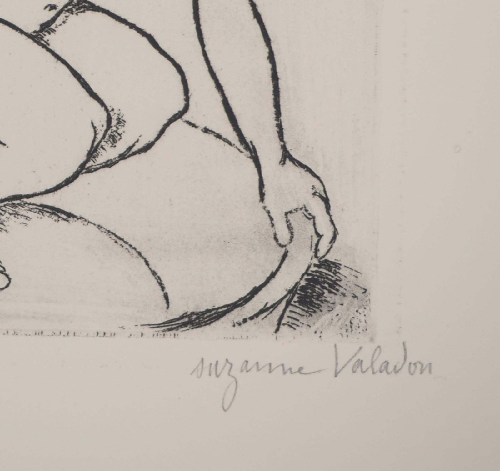 Suzanne Valadonnaked Woman In The Bath    Original Etching Signed (Petrides #E2)1932 photo furniture