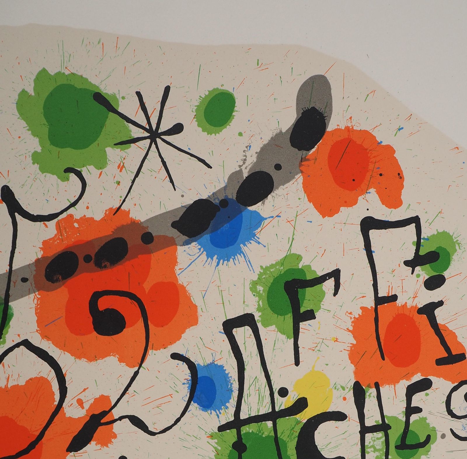 Joan Miróred Composition, Preface To 52 Affiches   Original Lithograph (Cramer #84)1963 photo Art