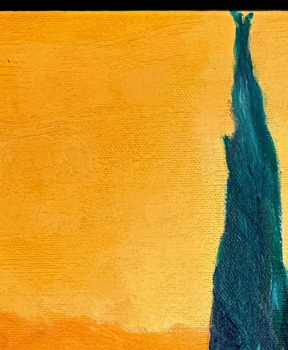 1191.0 Bernadette Van Baarsencontemporary Abstract Expressionist Color Field Landscape. 'Danse D'hiver'.2023 photo
