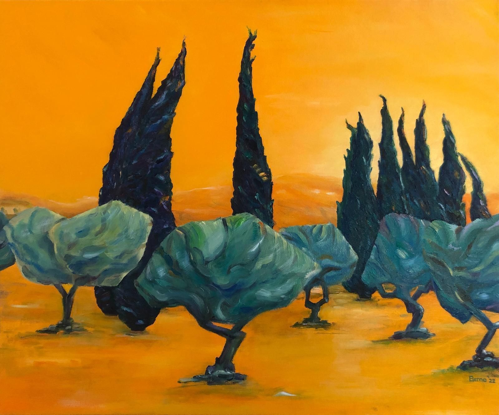 Bernadette Van Baarsen Provençal Landscape. Piste De Danse.2022 photo furniture
