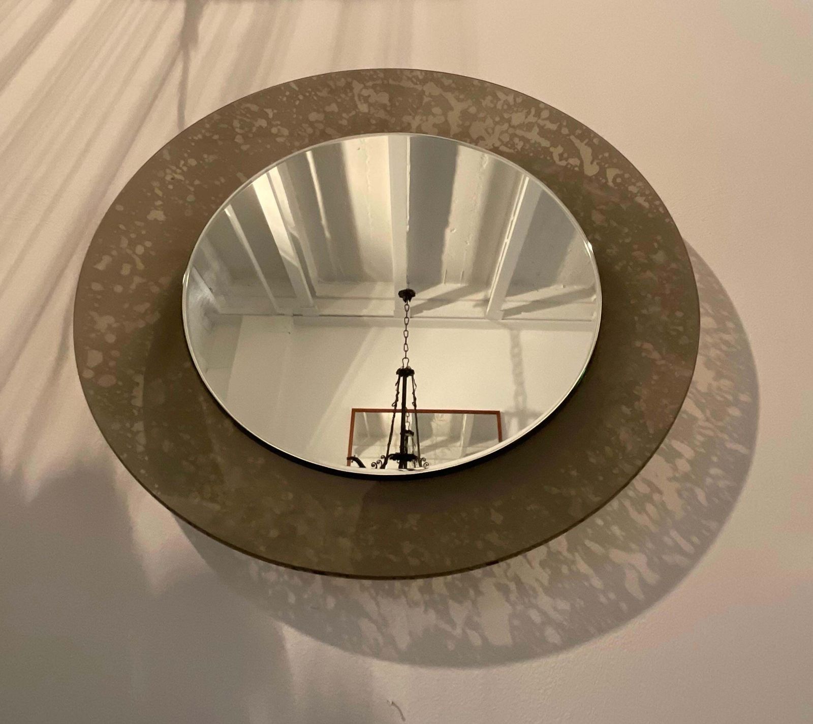 Fontanarte   Erwing Burger   Hanging Mirror   Curved And Etched Glass. photo Home Decor