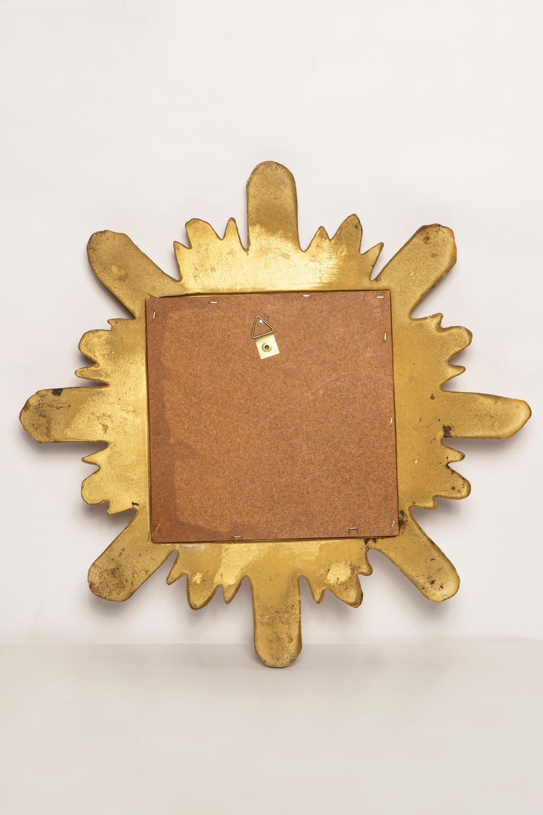 Mid Century, Modern Gold Italian Sunburst Mirror, Giltwood, 1960s photo buy