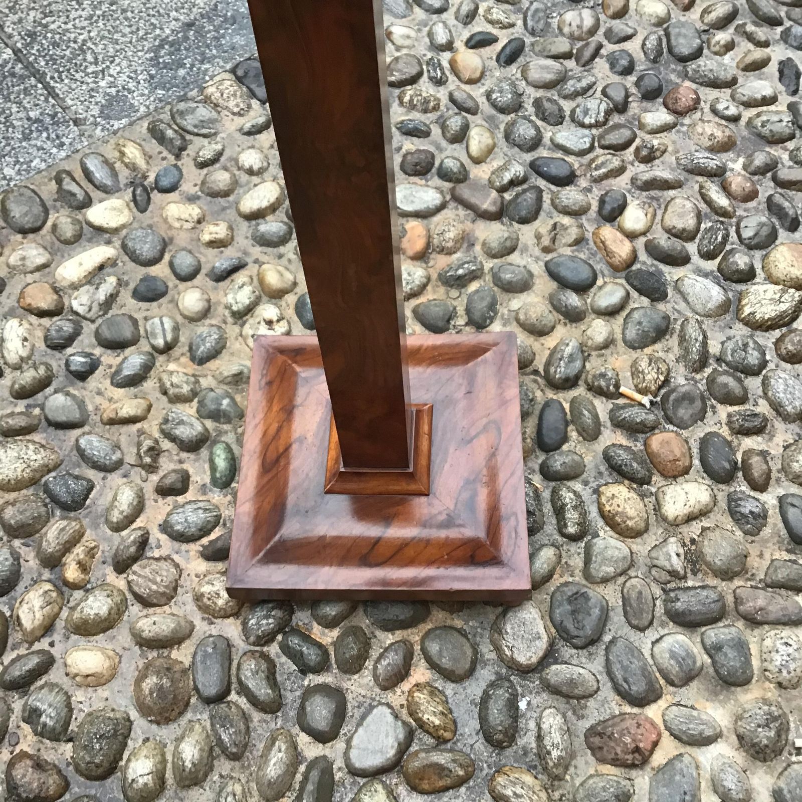 Osvaldo Borsani Column / Pedestal Walnut Burl 1935 Italy photo Home Decor
