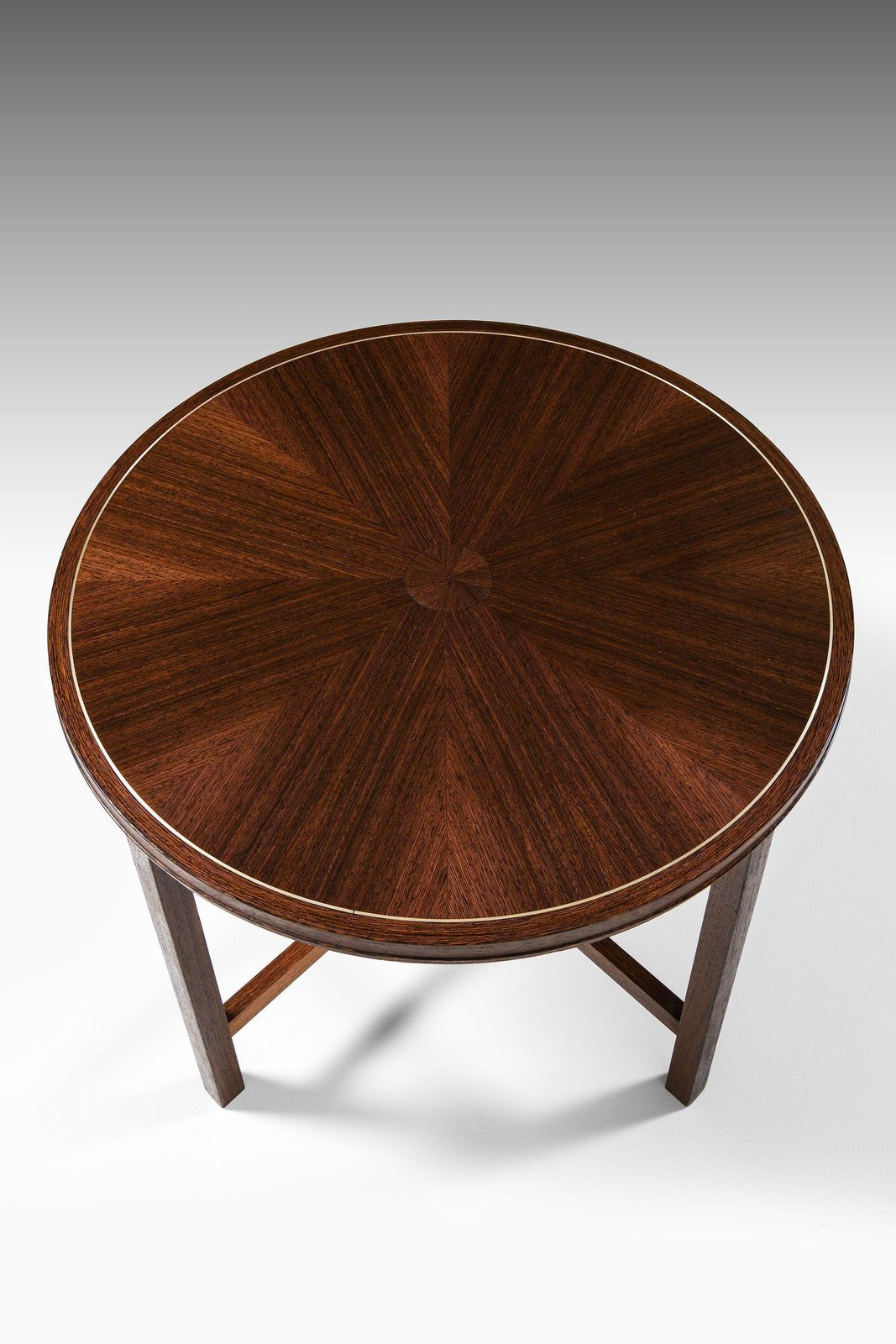 Console Tables In Wengé And Aluminium By Torsten Thorup & Claus Bonderup, 1950's photo for sale