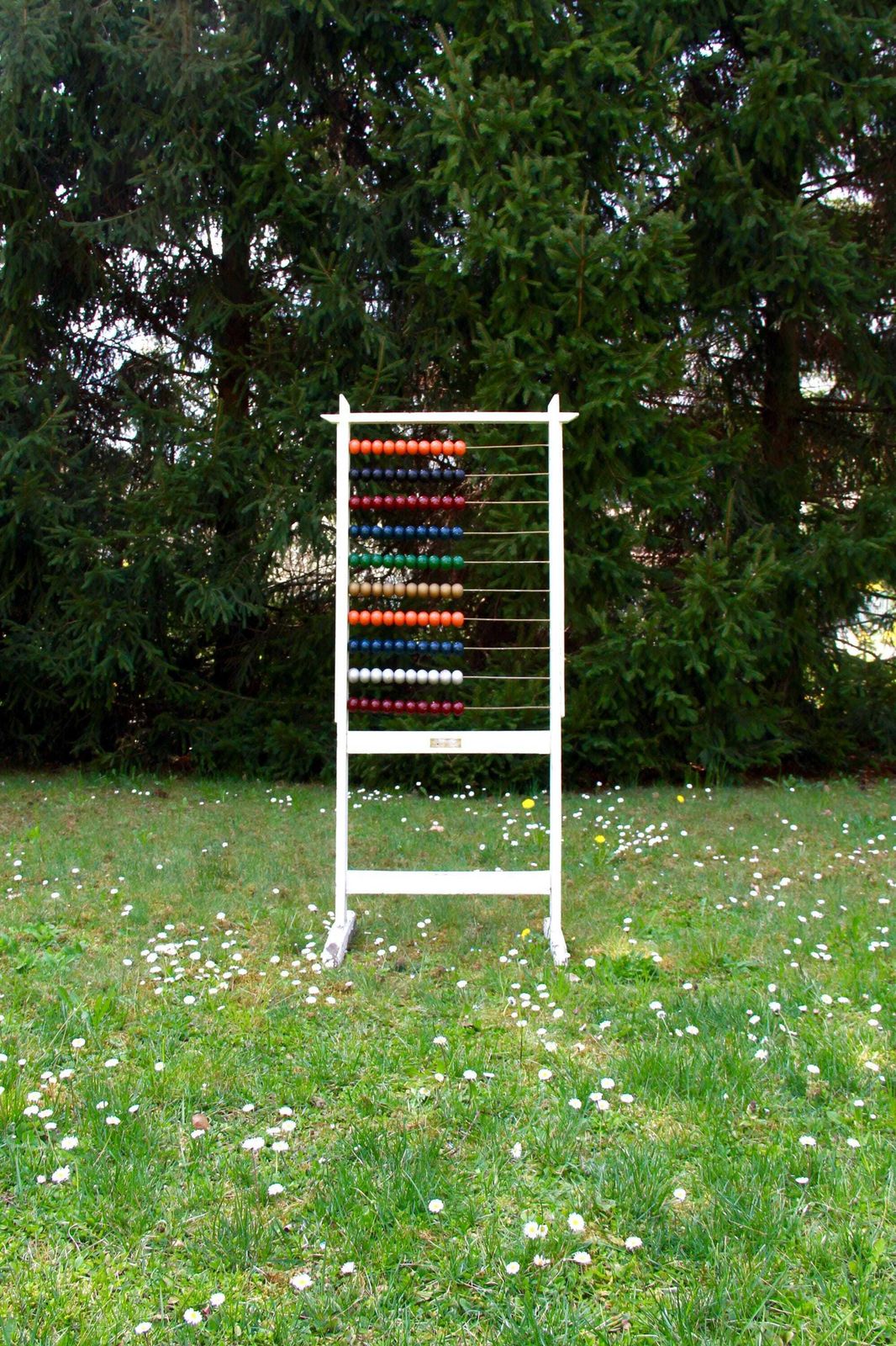 Pallottoliere, Antique Mid Century School Standing Abacus, Italy, 1930s