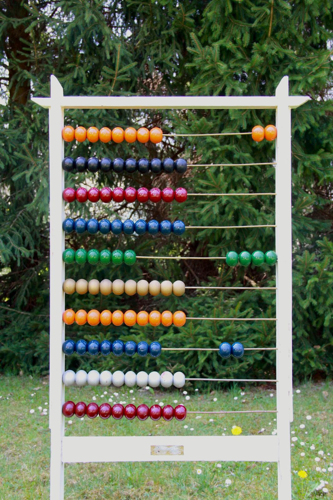 Pallottoliere, Antique Mid Century School Standing Abacus, Italy, 1930s photo furniture