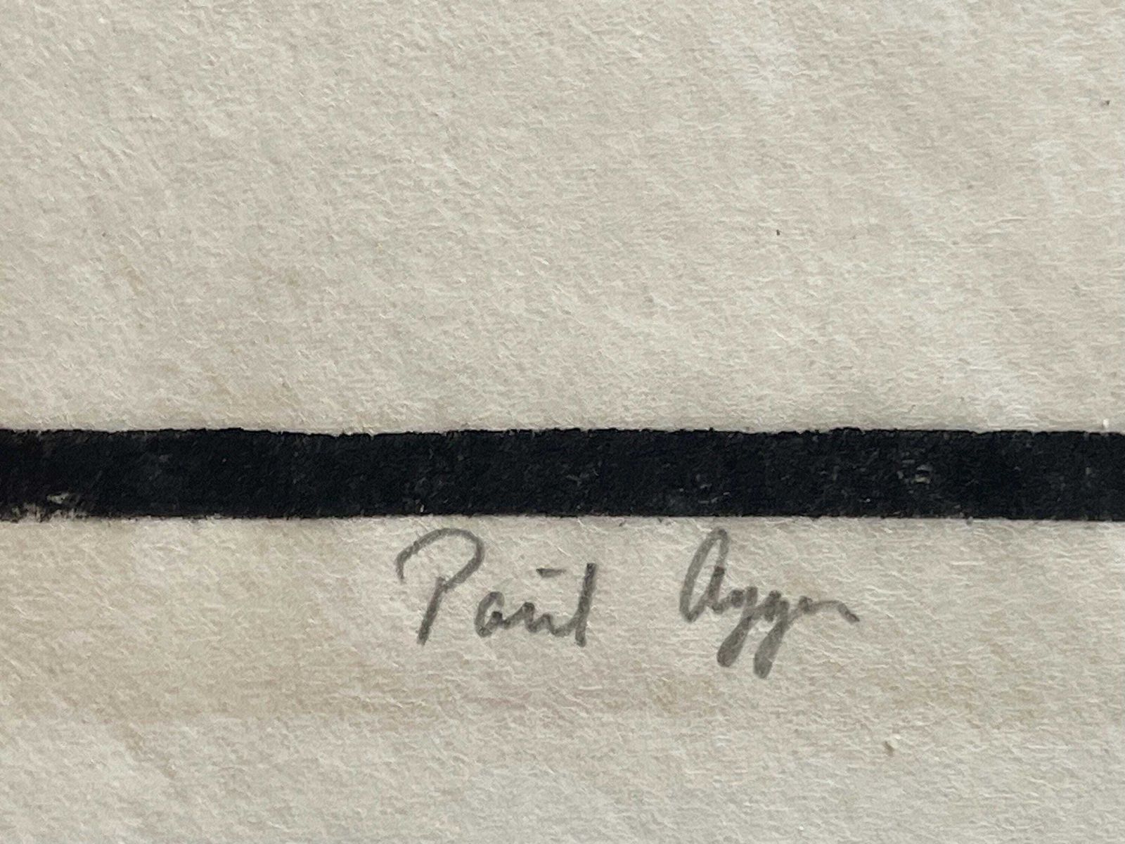 Vintage Woodcut Print From The Mid Century By Poul Agger (1933 2023)   Abstract Expressionist Art By Renowned Danish Artist photo Art