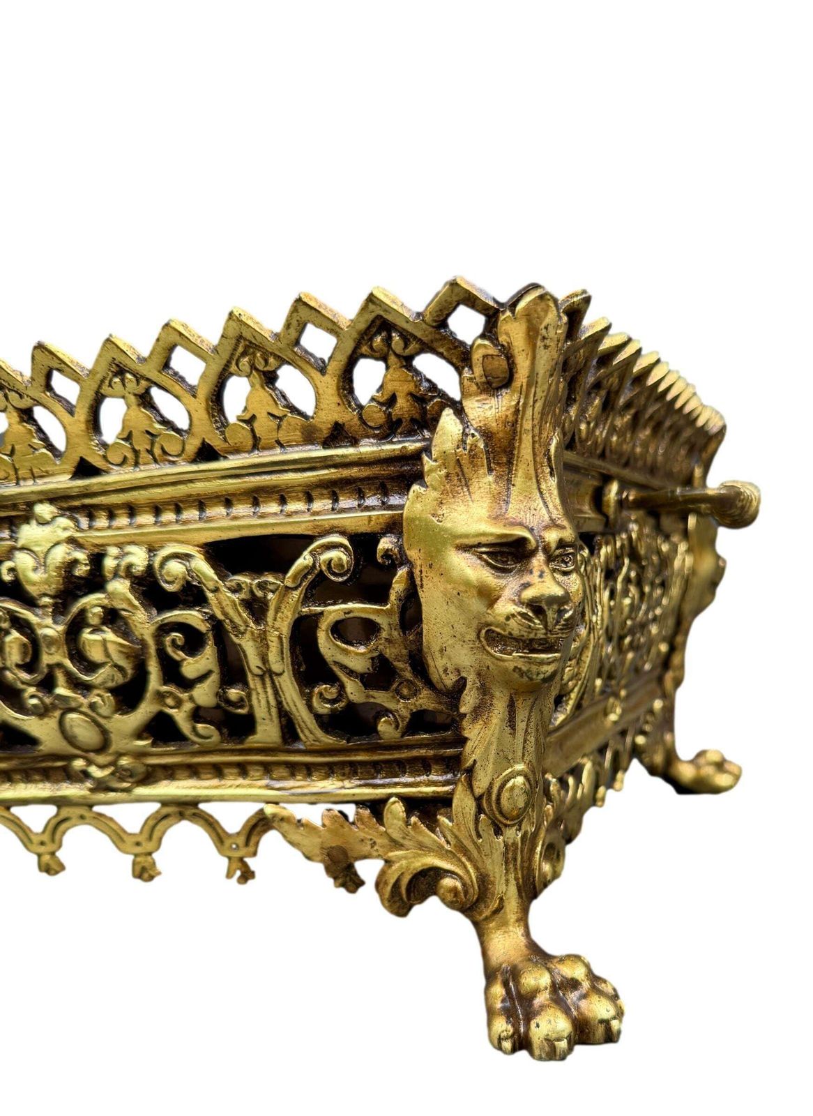 Antique French Gilt Bronze Jardinière, Circa 1920 Centerpiece, Gift For Her photo furniture