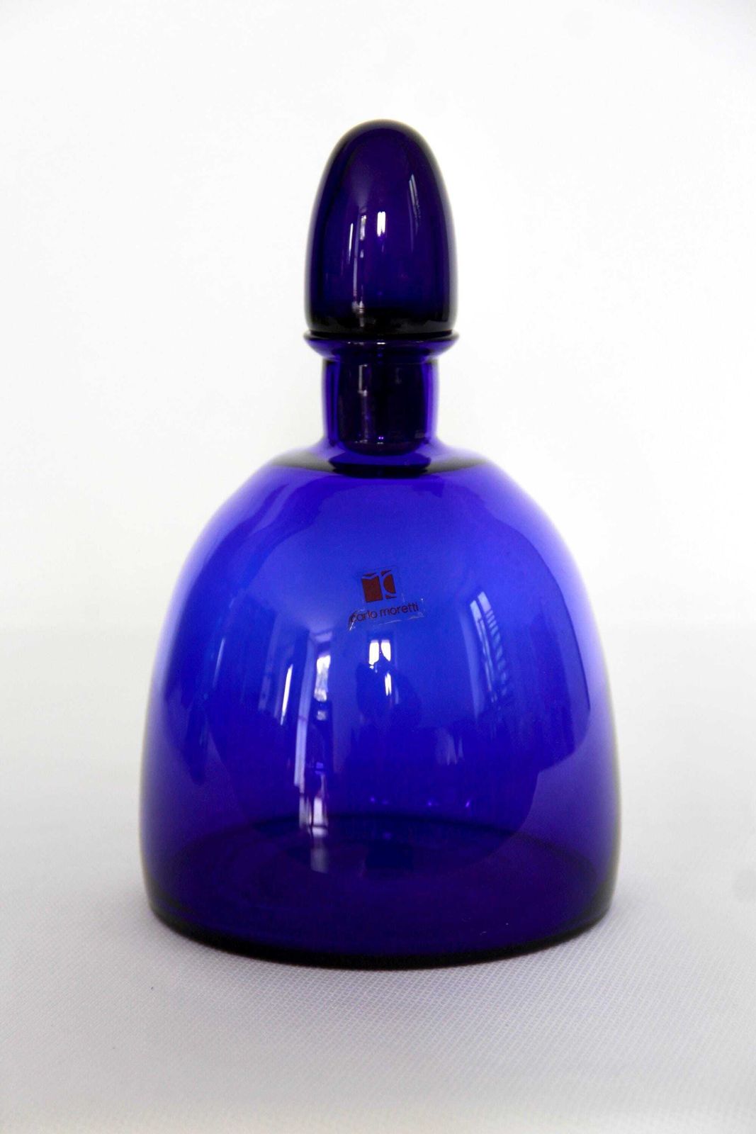Bottiglie, Vintage Collectible Murano Art Glass Bottle / Decanter By Carlo Moretti, Italy, 1980s photo 625.0