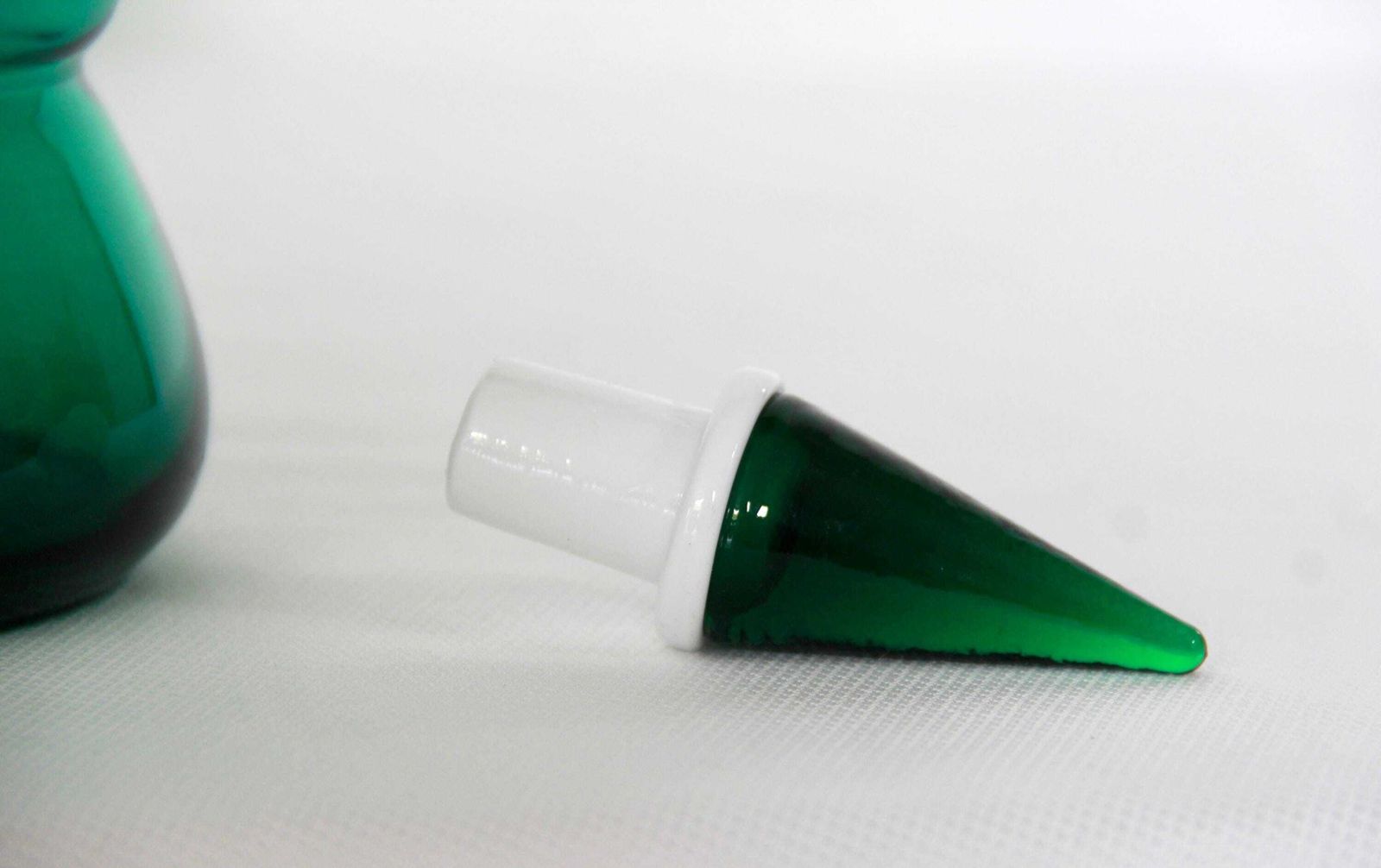 photo for sale Bottiglie, Vintage Collectible Murano Art Glass Bottle / Decanter By Carlo Moretti, Italy, 1980s