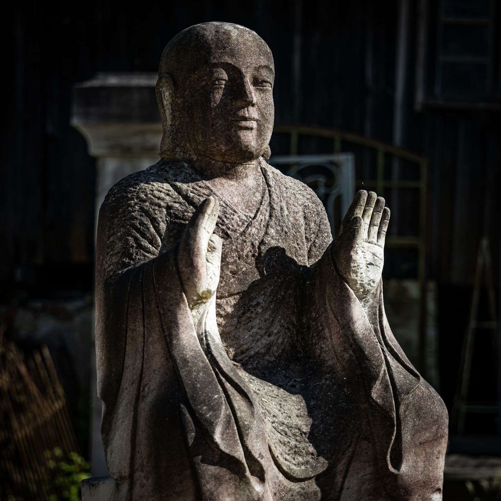 Sculpture Of A Buddhist Monk, 21st Century photo furniture