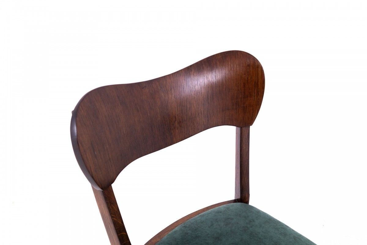 Set Of Art Deco Chairs, Poland, 1930s. photo vintage