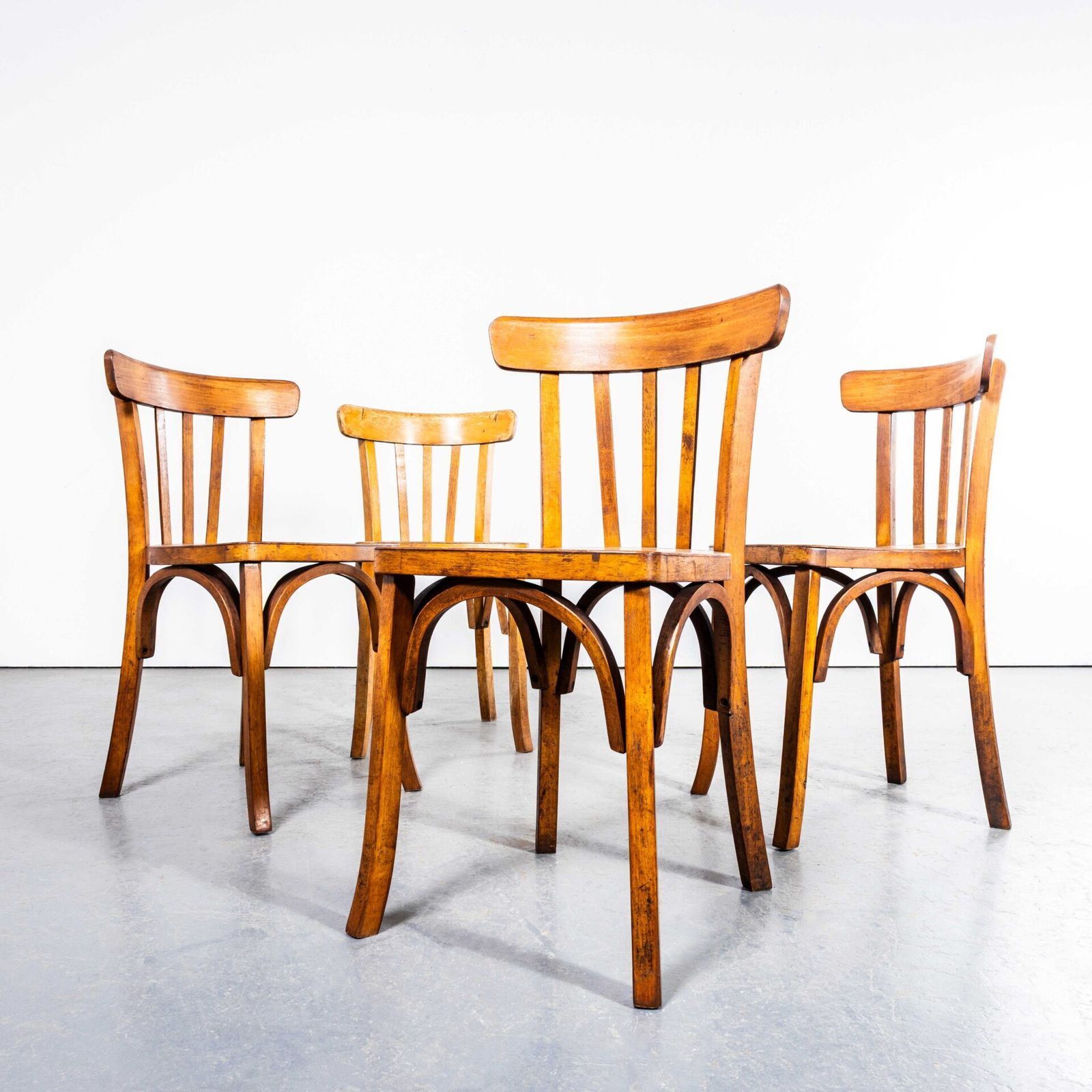 1950’s Honey Oak Classic Luterma Cafe Dining Chairs photo for sale