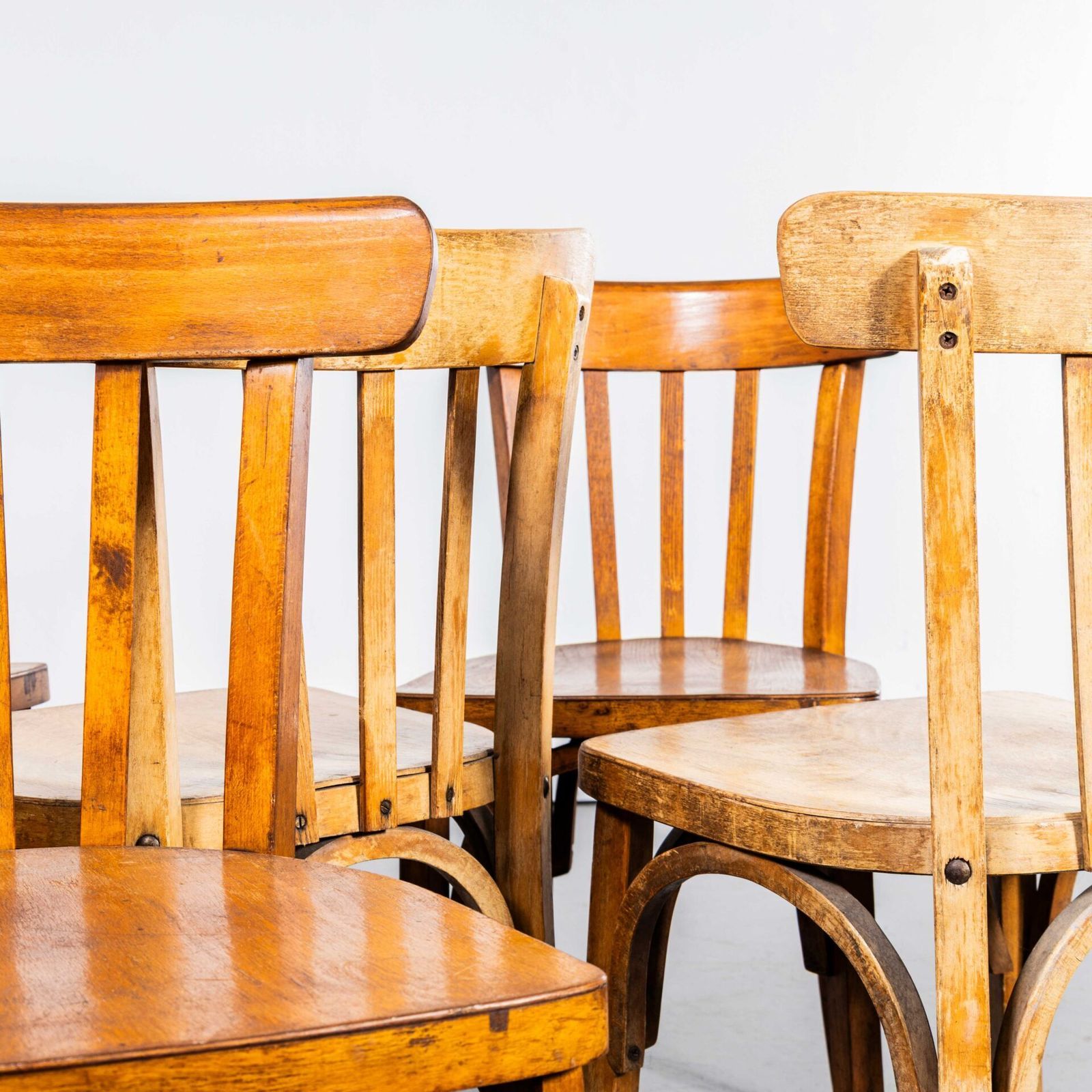 1950’s Honey Oak Classic Luterma Cafe Dining Chairs photo 146.0