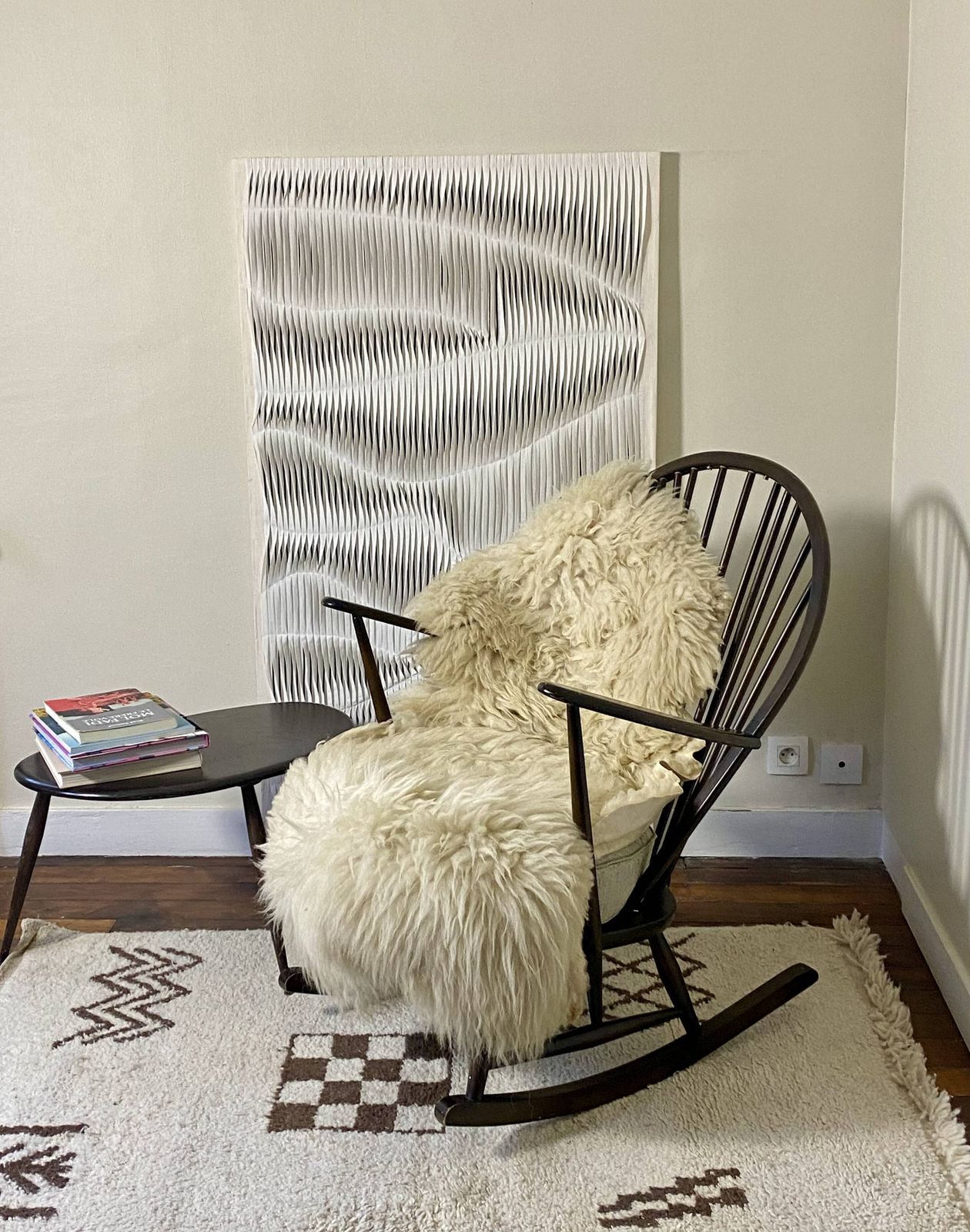 Furniture Rocking Chair Ercol, Lucian Ercolani, Year 1956 photo