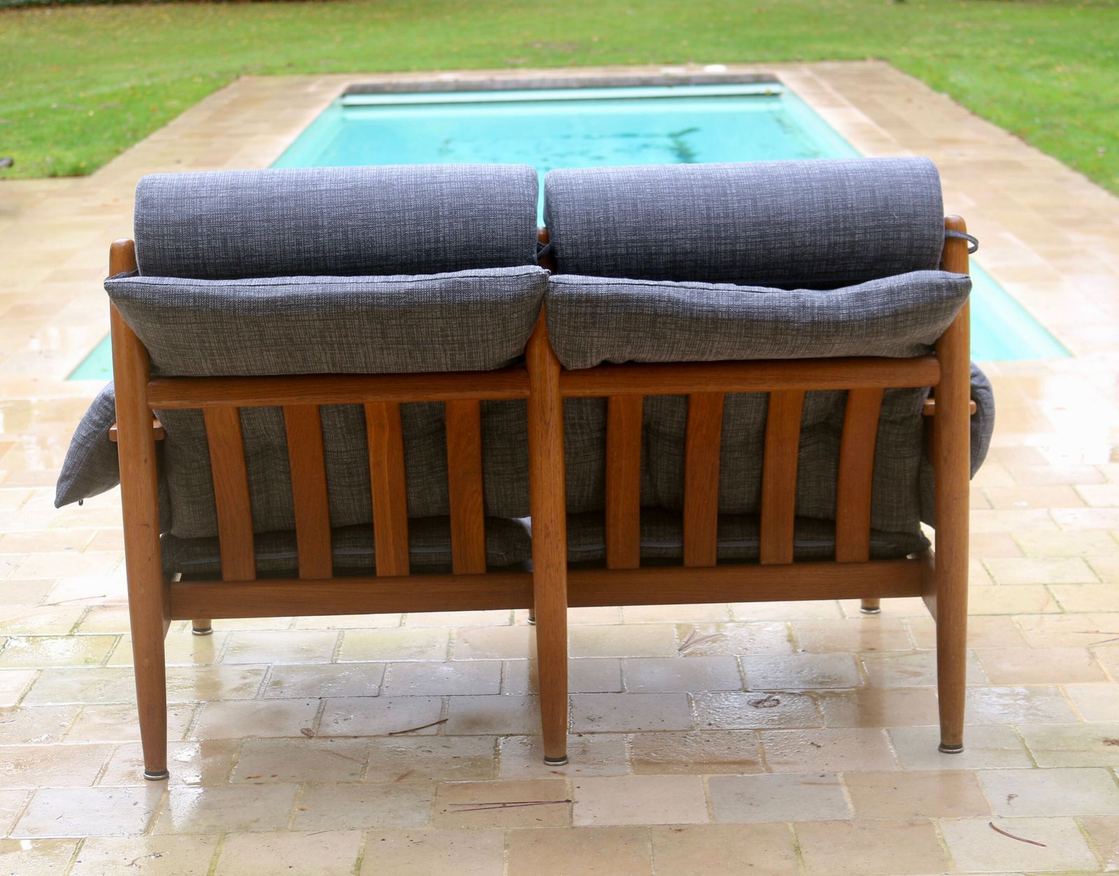 photo furniture 2 Seater Sofa Year 1960 By Eric Merthen For Ire Møbler, Sweden 196