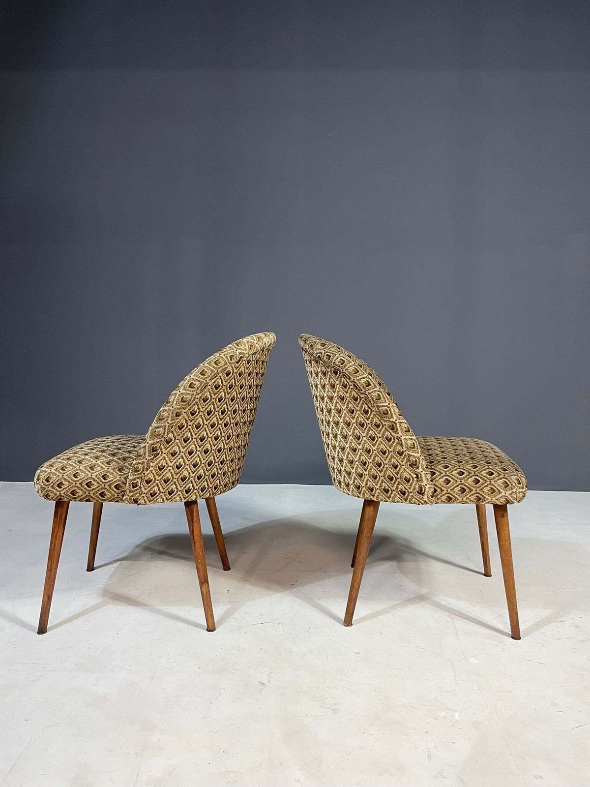Pair Of Retro Armchairs In The Style Of Antonín šuman, Czechoslovakia 1960s photo buy