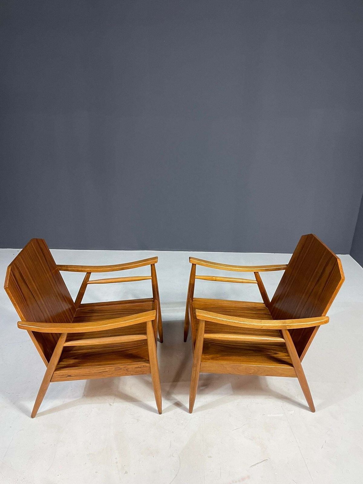 Pair Of Mid Century Modern Lounge Armchairs, Czechoslovakia, 1960s photo furniture