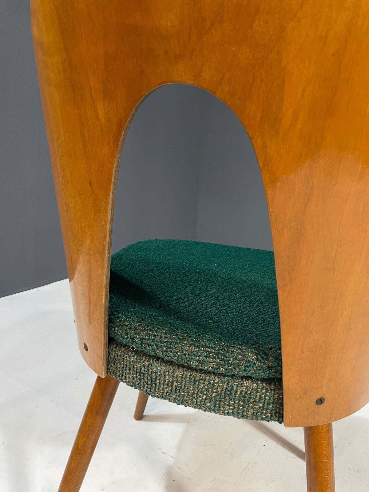Your20th Set Of 4 Antonín šuman Chairs In Original Green Fabric, Czechoslovakia, 1970s £788.00 photo for sale