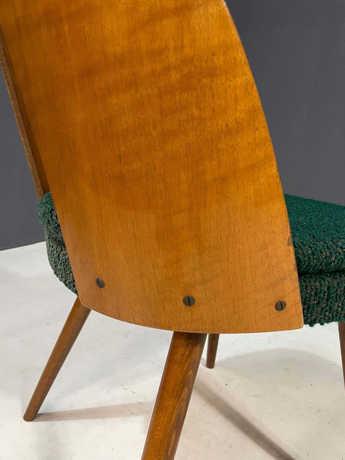 Your20th Set Of 4 Antonín šuman Chairs In Original Green Fabric, Czechoslovakia, 1970s £788.00 photo vinterior