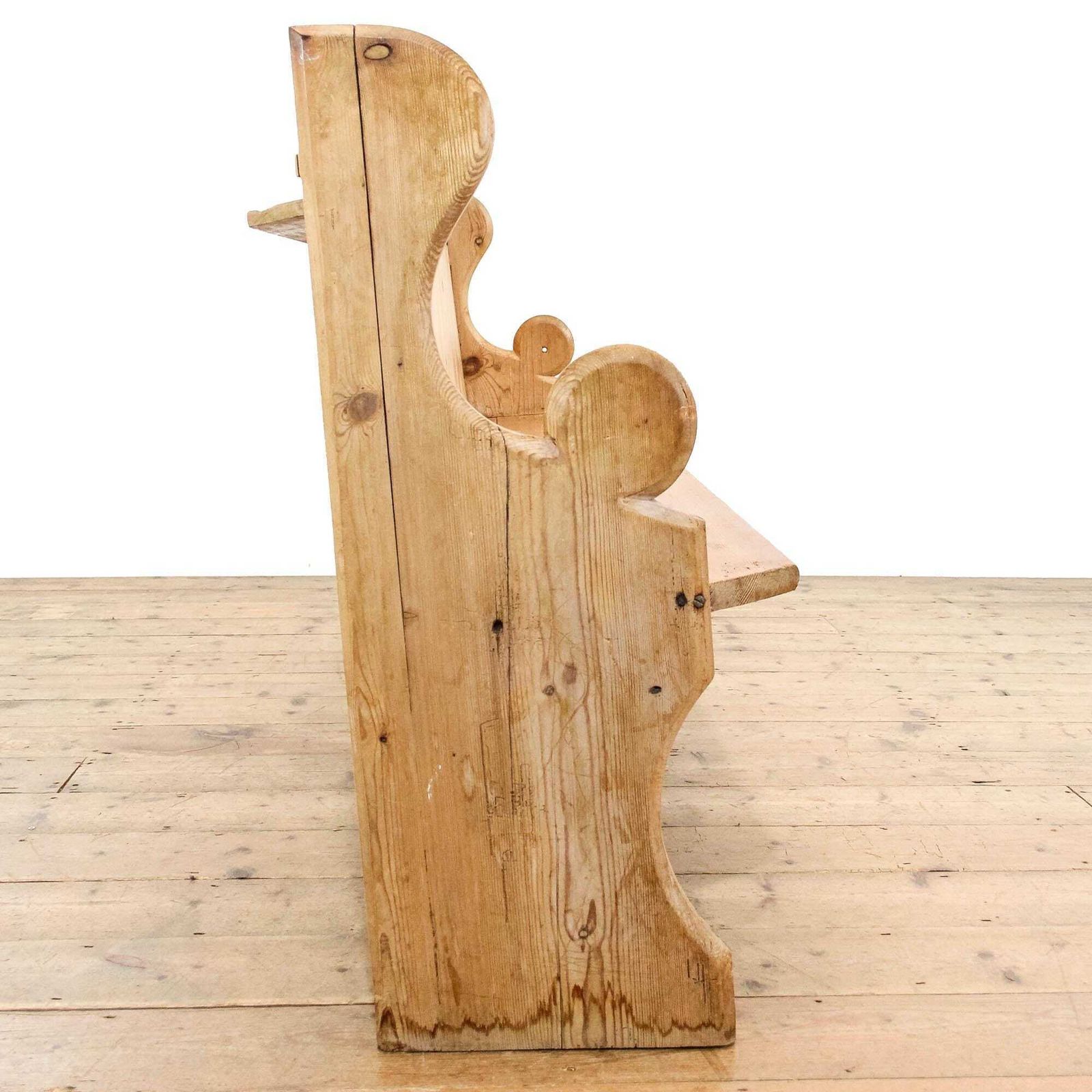 Antique 19th Century Stripped Pine Pew | Antique Pine Bench | Bench For Entryway | Hallway Furniture | Antique Furniture photo furniture