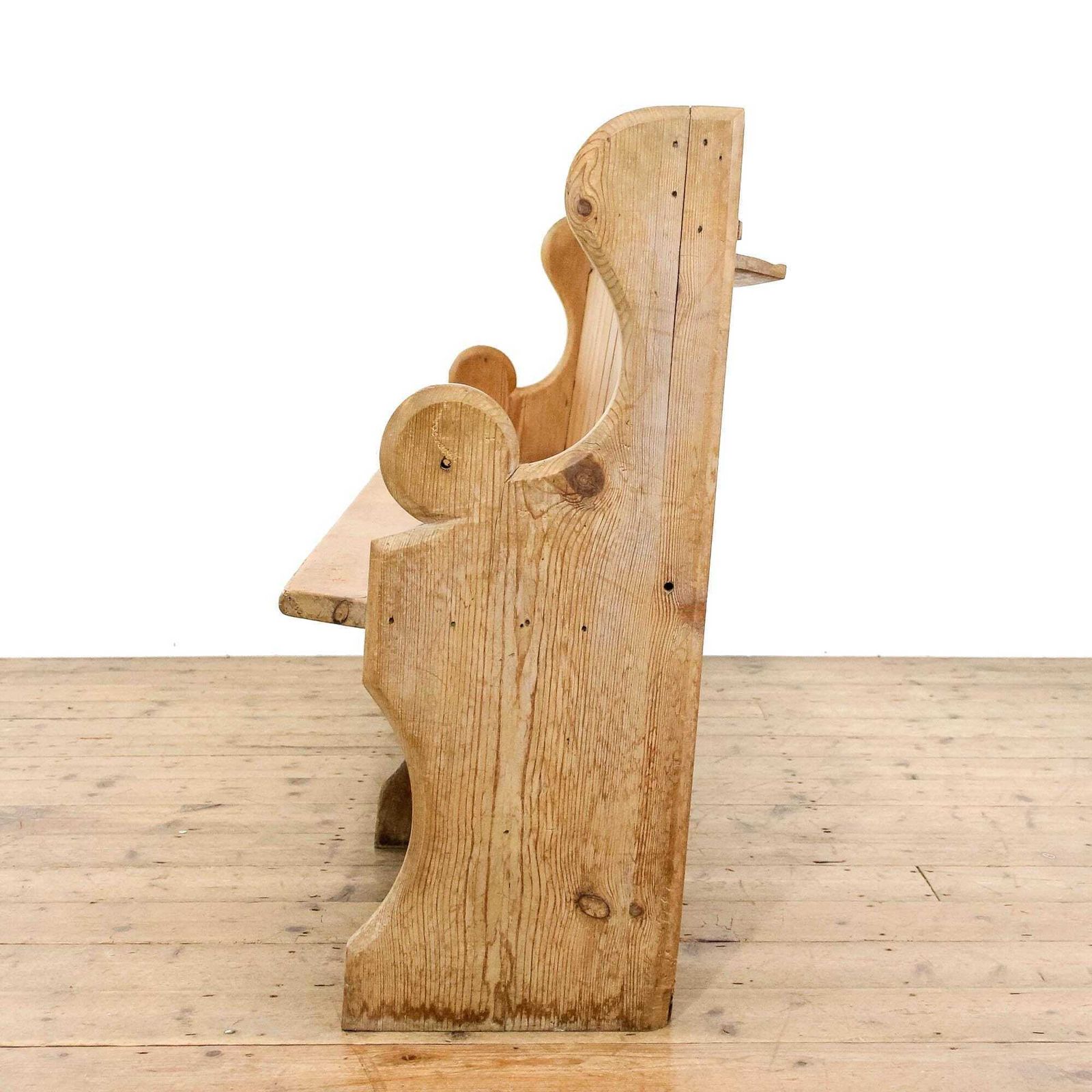 Antique 19th Century Stripped Pine Pew | Antique Pine Bench | Bench For Entryway | Hallway Furniture | Antique Furniture photo Furniture