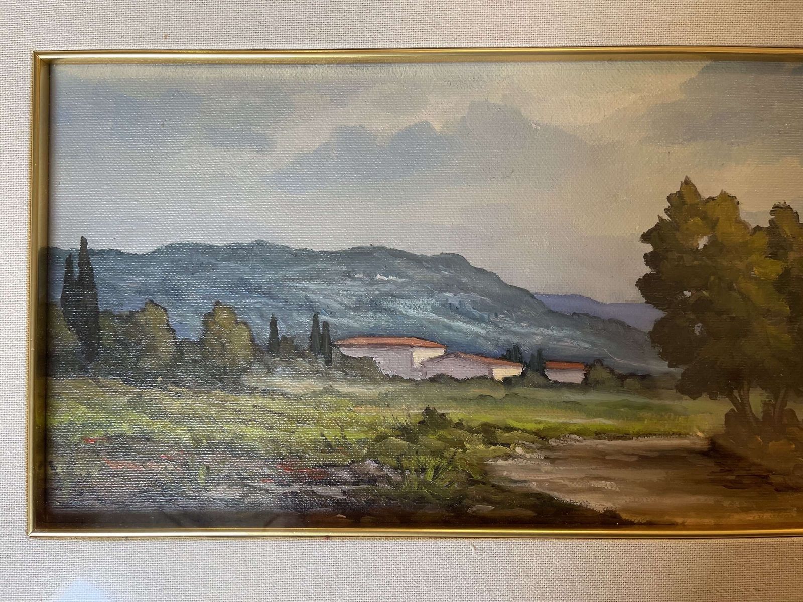 Italian Landscape Oil Painting By Renato Cappelli