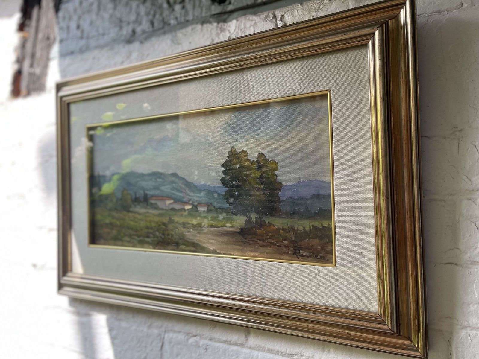 photo for sale Italian Landscape Oil Painting By Renato Cappelli