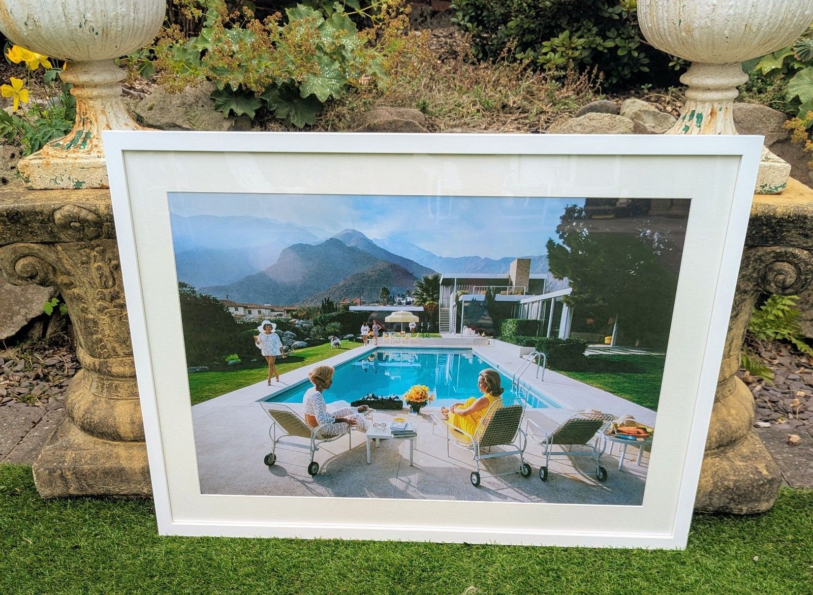 Aron Slims 1970 Pool Gossip High Original Quality Print  Delivery Available 0071. photo furniture