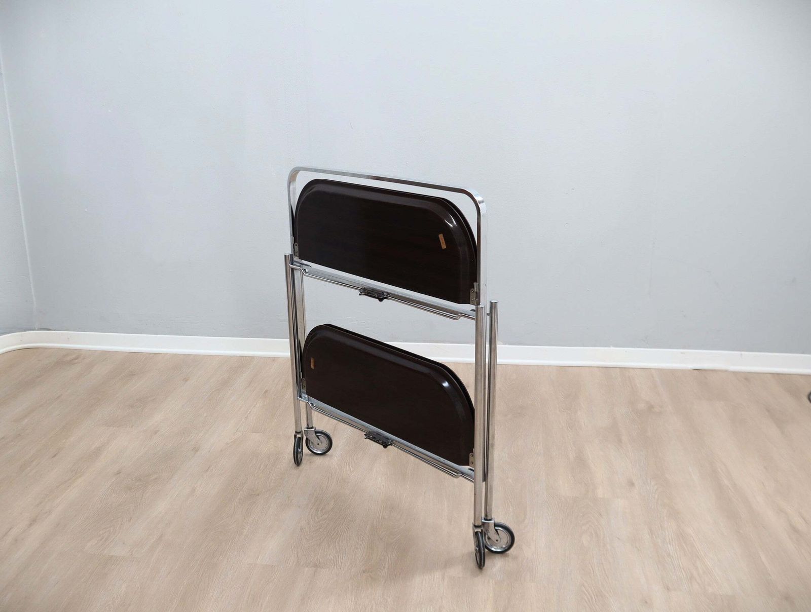 Vintage Foldable Serving Trolley / Bar Cart Design 1960s photo furniture