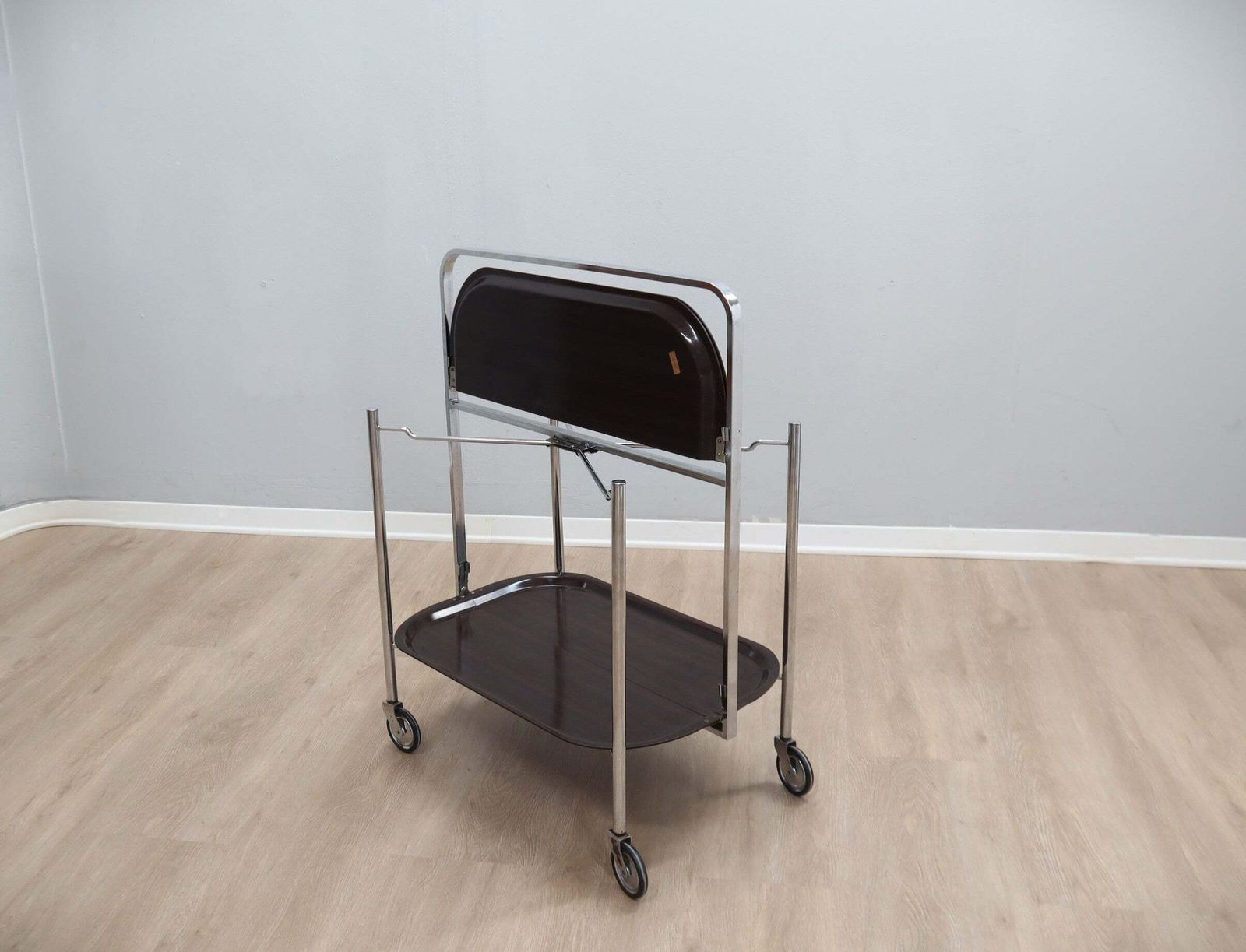 Vintage Foldable Serving Trolley / Bar Cart Design 1960s photo 387.0