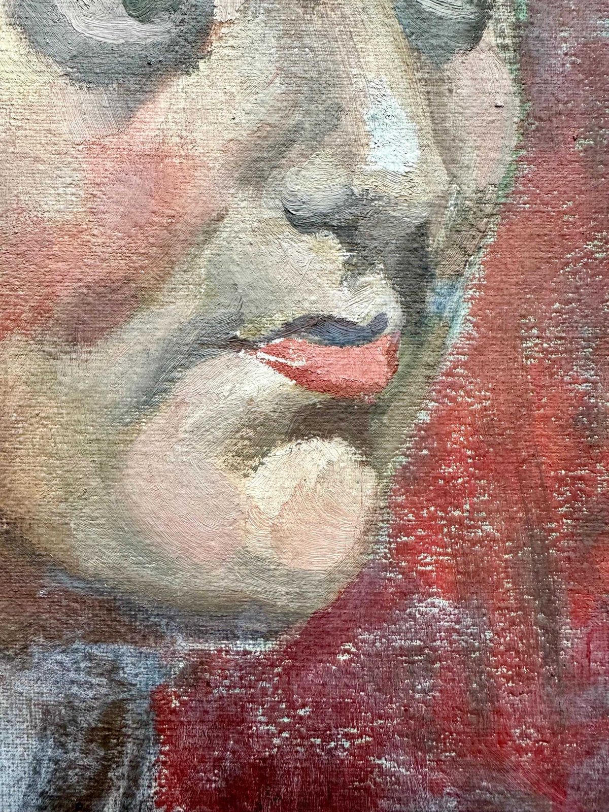 Victor Hume Moody 1896 1990 Modern British Head Study Of Woman Circa 1930s photo Art
