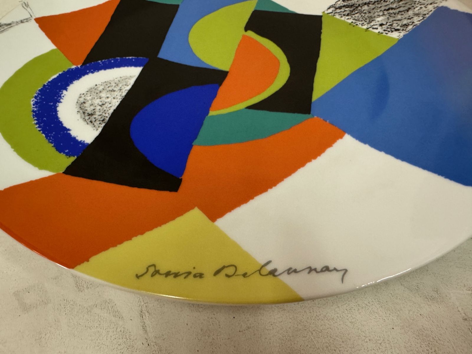 Sonia Delaunay For Artcurial, Rythmes Circulaires, Limited Edition Porcelain Plate, France photo 895.0