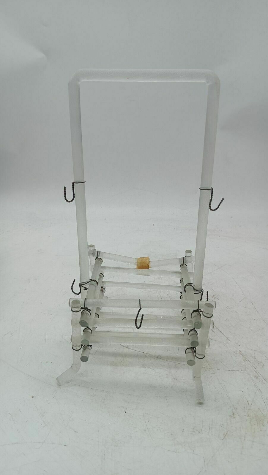 Antique Blown Glass Set Consisting Of A Bottle, 4 Glasses And Structure photo for sale