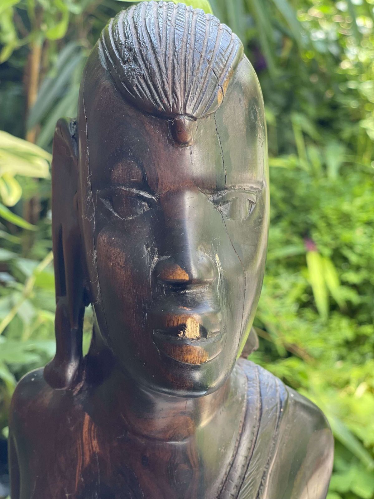 A Set Of Three Tribal African Hand Carved Figures photo for sale