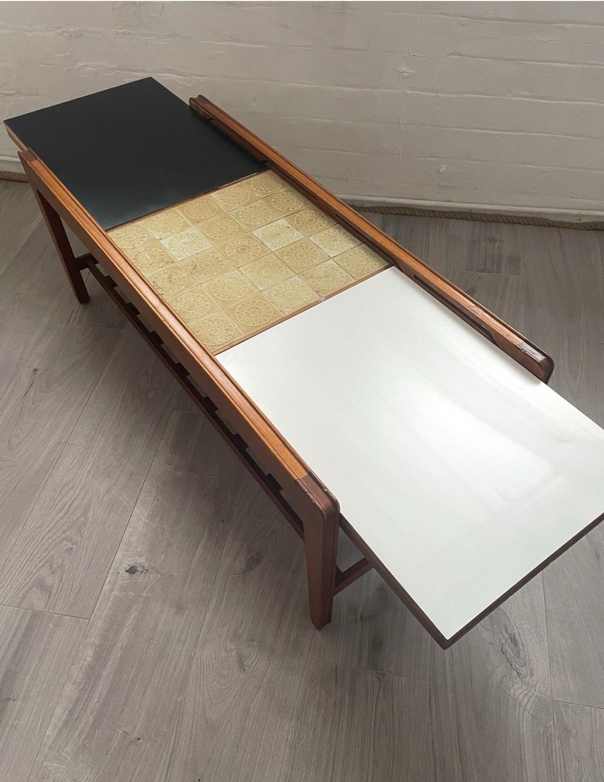 Vintage Retro Coffee Table Used Heals 1950s 60s Danish Teak Formica