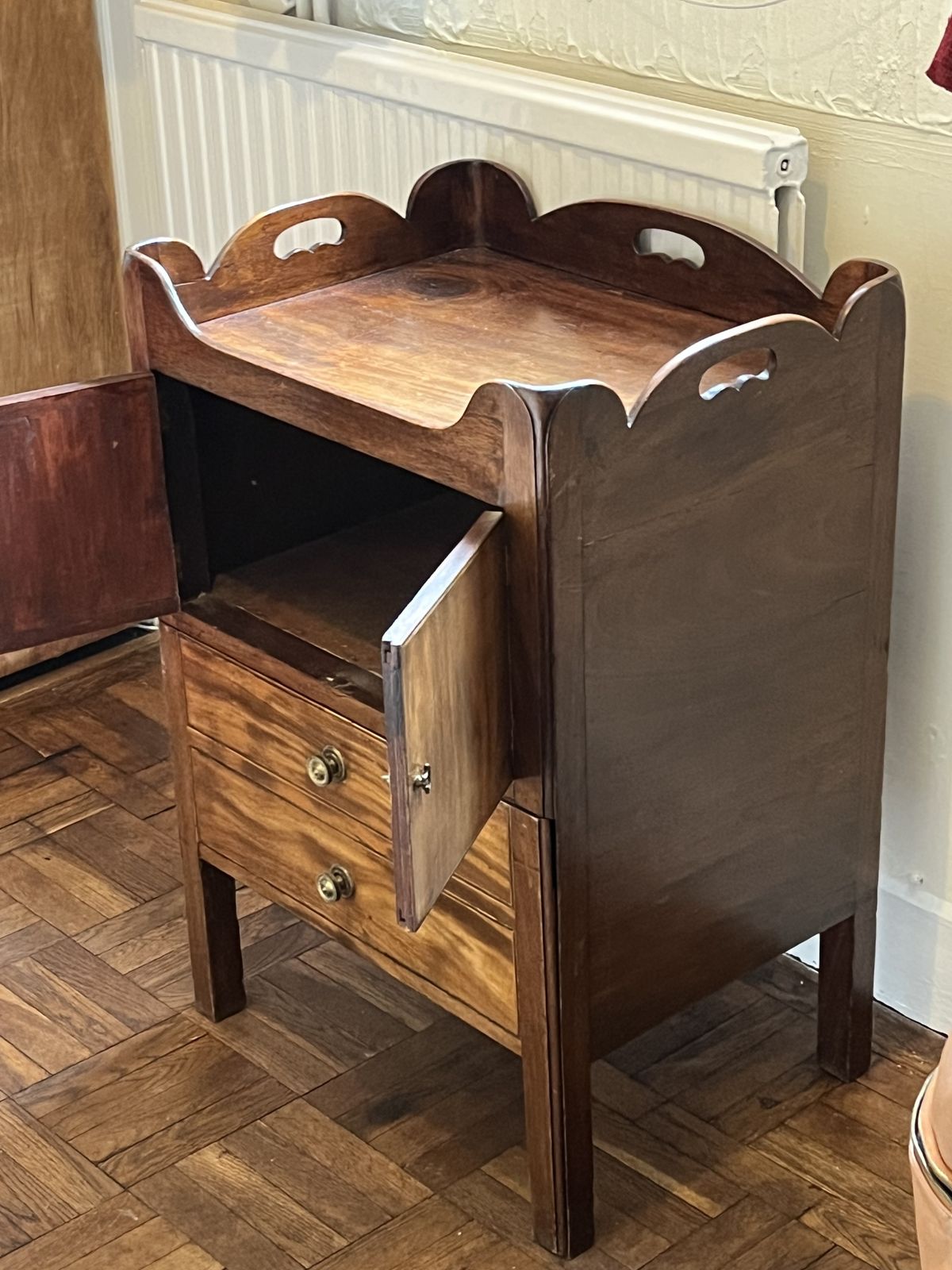 18th Century Georgian Bedside Chamber Pot photo Furniture