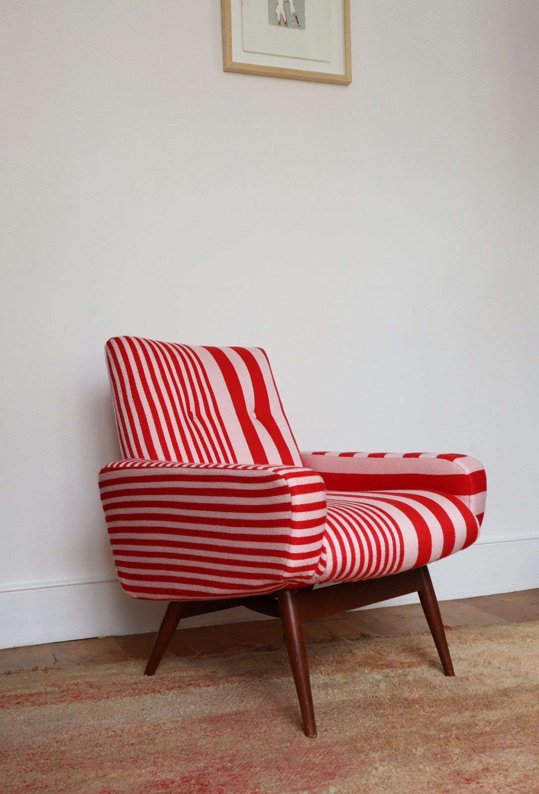 Parker Knoll Arm Chair With Handwoven Upholstery photo for sale