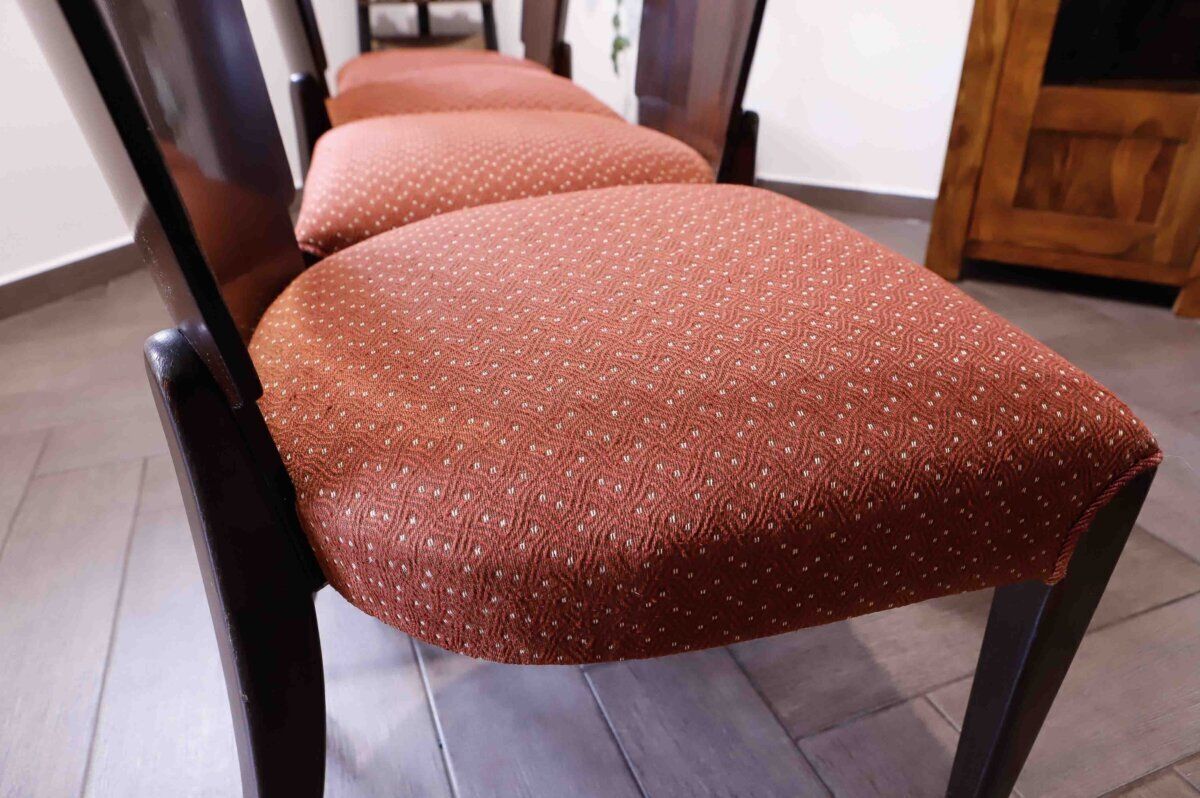 Set Of 4 Lollipop Dining Chairs H 214 By Jindřich Halabala photo Furniture
