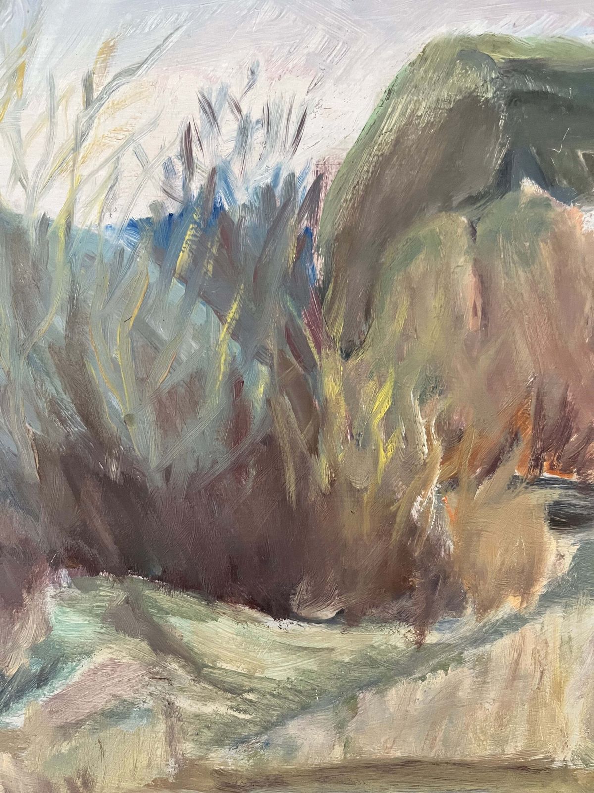 Autumn Fields” – Original Landscape Painting By R. åberg, Sweden 1947 photo for sale