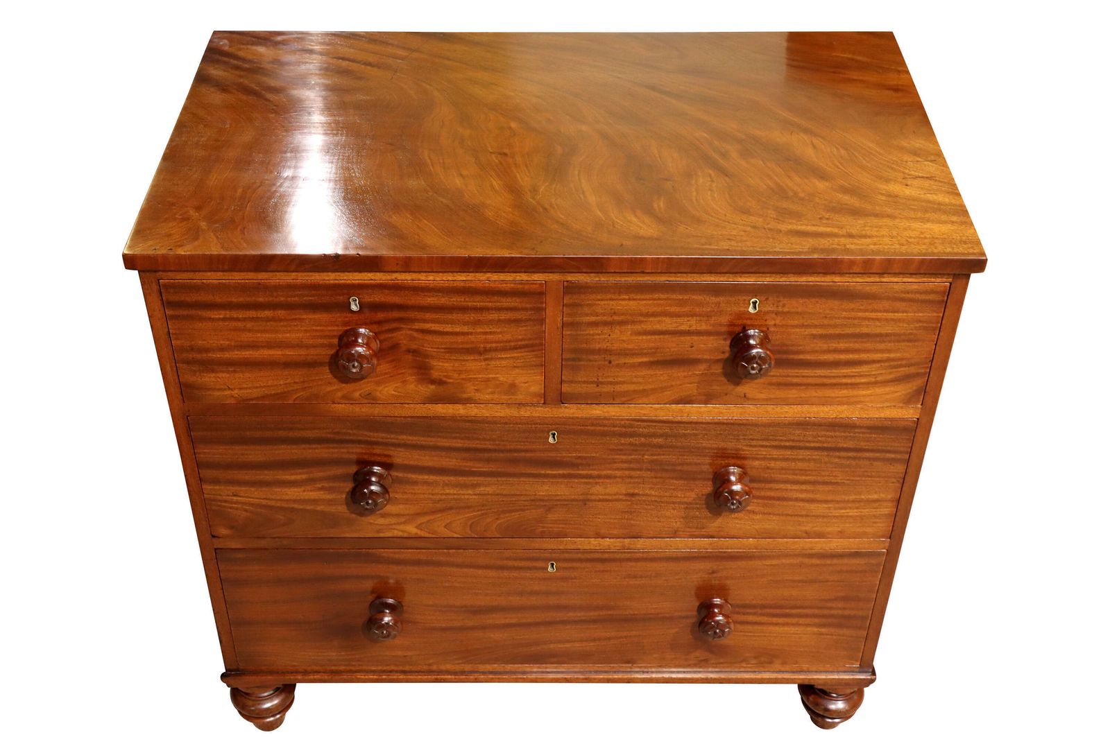 Antique 19th Century Mahogany Chest Of Drawers photo for sale
