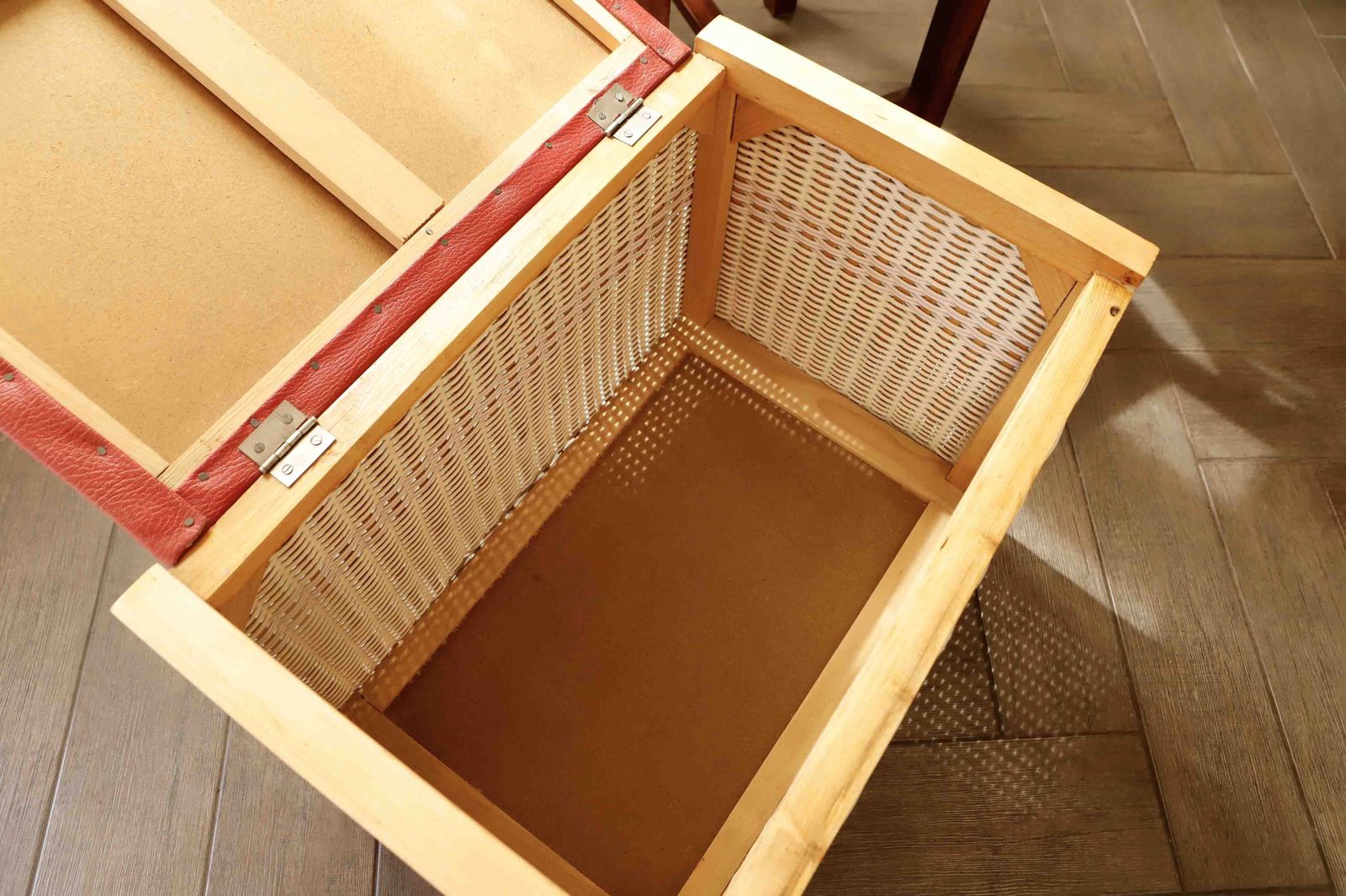 Retro Rattan Chest For Seating And Storage photo 315.0