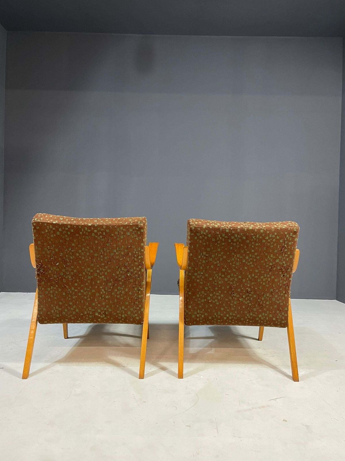 Pair Of Retro Armchairs By Jitona Soběslav, Czechoslovakia, 1970s photo Furniture