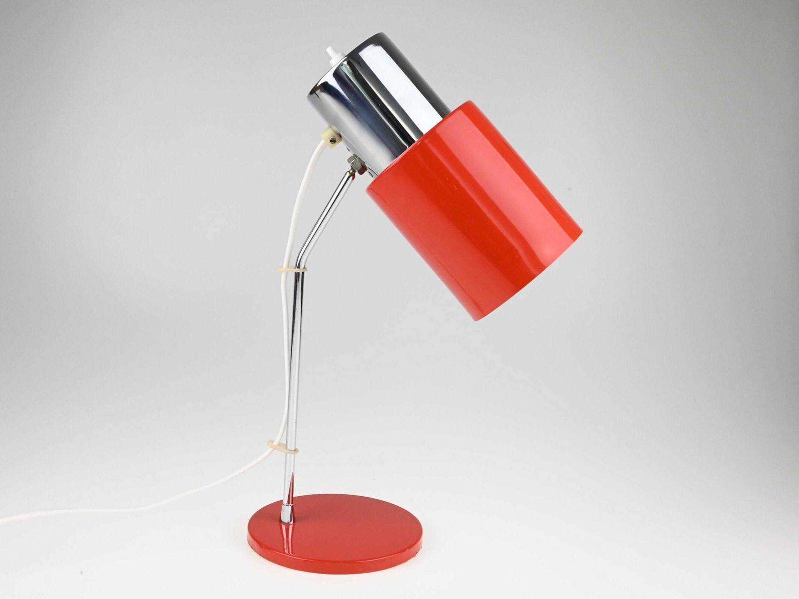 Industrial Desk Lamp, Industrial Lamp, Architect Lamp, Desk Lamp, Mid Century Lamp, Red Lamp, Table Lamp Desk Light, Vintage Lights photo 148.0