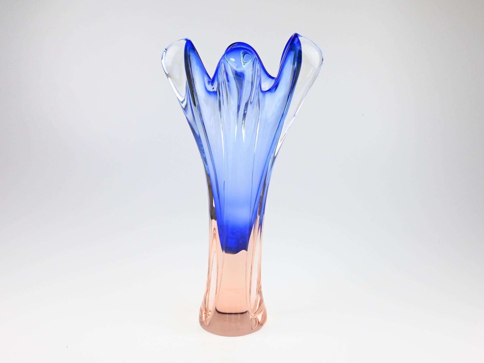 Josef Hospodka Chribska Glass Vase, Hospodka Vase, Czech Glass, Czech Vase, Vintage Vase, Art Glass, Hand Made Glass, Mid Century Vase photo 174.0